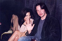 Keanu and Sandra Bullock