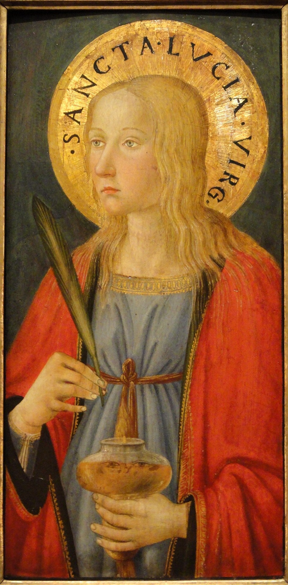 Lucy by Cosimo Rosselli, Florence, c. 1470, tempera on panel